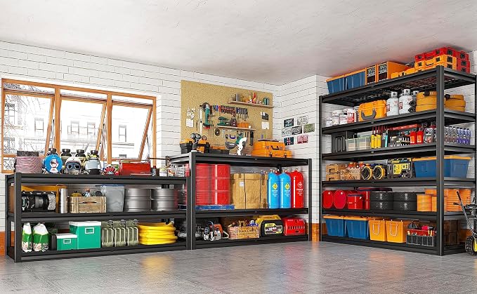 REIBII 3500LBS Garage Shelving, Adjustable Storage Shelves Heavy Duty, 6 Tier - Image 5