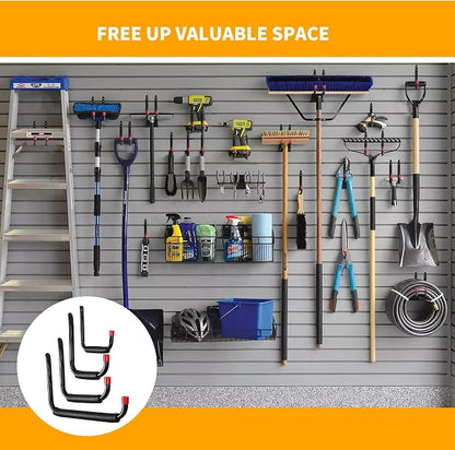 6 Pack Garage Hooks Heavy Duty, Utility Steel Hooks - Image 3