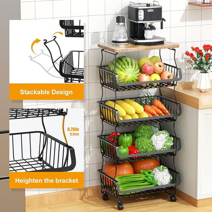 Gsiekare 5 Tier Fruit and Vegetable Basket - Image 2