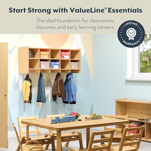Angeles Value Line 10 Section Wall Locker, Kids Storage Organizer, Floating - Image 4