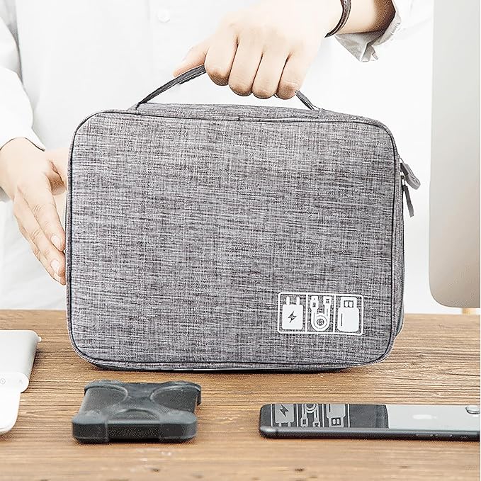 Organizer Case Small Electronic Devices USB Charger Accessories Mouse Phone - Image 7