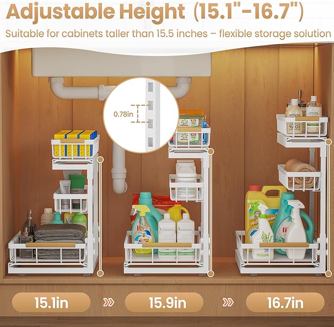 Under Sink Organizer and Storage - Image 4