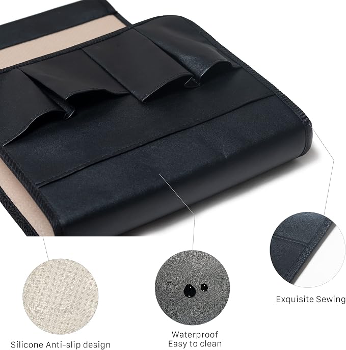 PU Leather Sofa Armrest Organizer, Armchair Magazine Holders, Waterproof Remote - Image 2