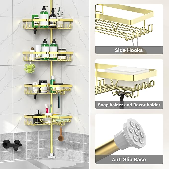 DAOYA Shower Caddy Tension Pole - Image 5