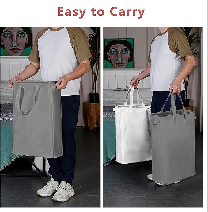 efluky Slim Laundry Basket, Narrow Laundry Hamper - Image 5