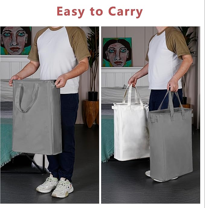 efluky Slim Laundry Basket, Narrow Laundry Hamper - Image 5