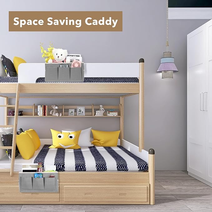 3-Piece Bedside Caddy Storage Organizer - Image 6