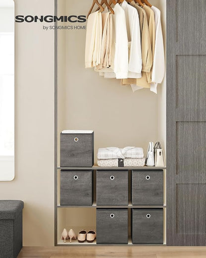 SONGMICS Storage Cubes, Foldable Fabric Storage Bins, 10.2 x 10.2 x 11 Inches - Image 2