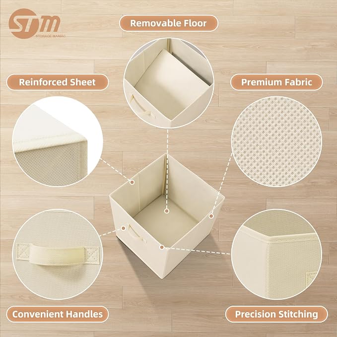 STORAGE MANIAC Storage Cubes, 13 Inch Collapsible Storage Bins - Image 3