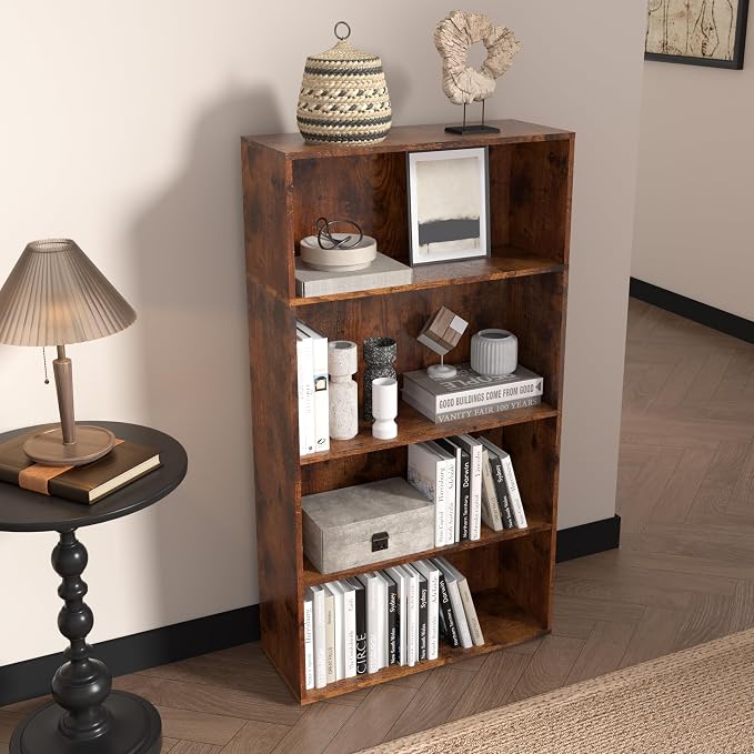 Wooden Cube Storage Organizer, Low Bookcase Storage Display Organizer) - Image 8