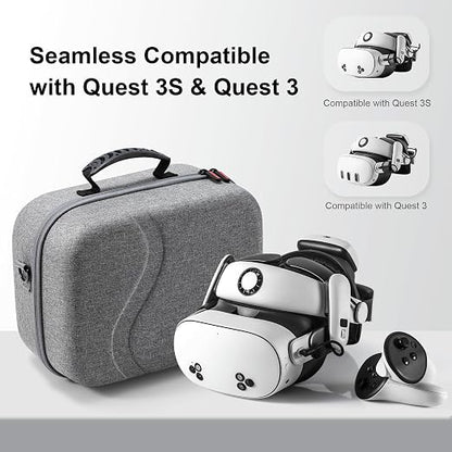 Large Carrying Case for Meta Quest 3/Quest 3S, Compatible - Image 2