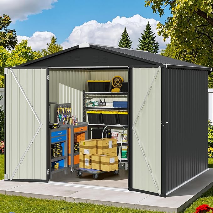 Patiowell 8x8 FT Outdoor Storage Shed - Image 7