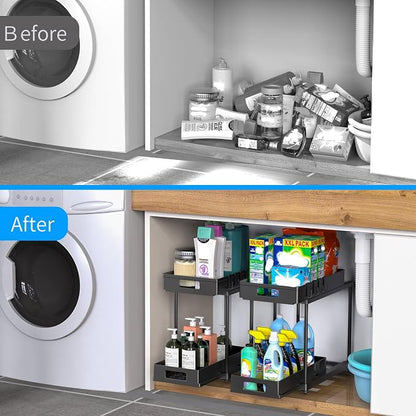 2 Pack Under Sink Organizer - Image 2