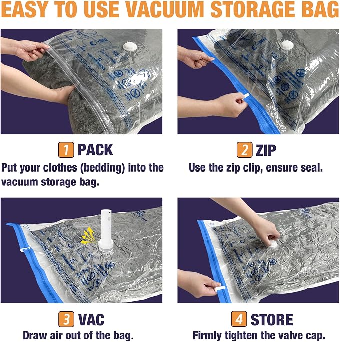 Travel Vacuum Bags with Electric Pump, Vacuum Travel Bags - Image 3