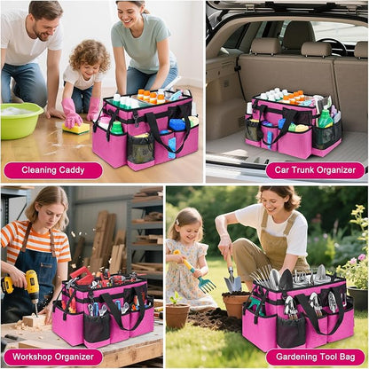 Cleaning Caddy Bag, Large Cleaning Supplies Organizer - Image 5