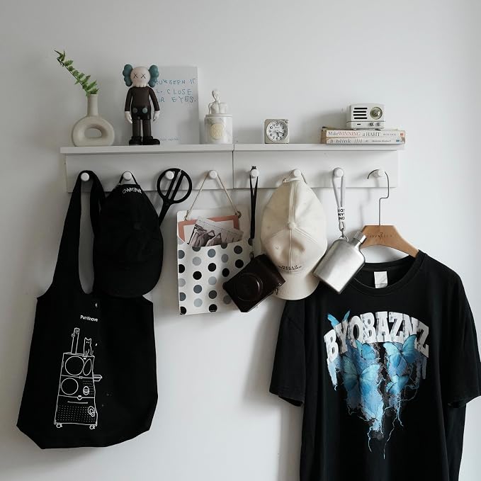 Entrance Coat Rack ，Coat Hooks, Wall-Mounted Wooden Hook Rack, Wall-Mounted - Image 6