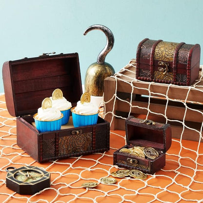 Juvale Wooden Treasure Chest Set - Image 2