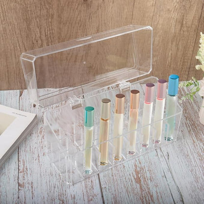 Klmnop Rollerball Perfume Organizer, 24 Grids Clear Acrylic Perfume Organizer - Image 3