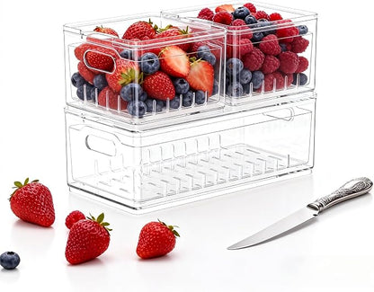 3 Pack Fruit Storage Box Long & Square by TAYUOO