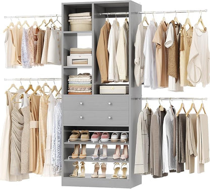 Besiost Closet System, 4.2–8.8 FT Closet Organizer by Besiost