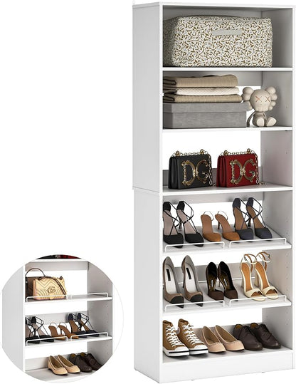 Unikito 25” Closet Organizer System, Freestanding Shoe Storage Shelves by Unikito