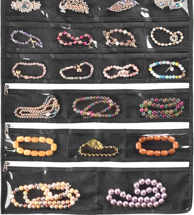 BB Brotrade Hanging Jewelry Organizer, Accessories Organizer, 56 Pocket - Image 3
