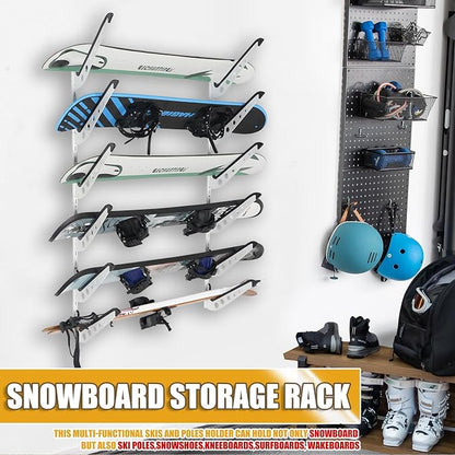 Snowboard Wall Racks, Adjustable Storage Rack - Image 3