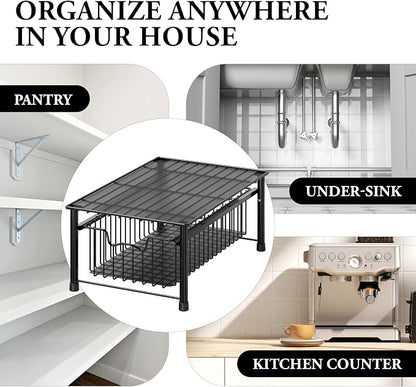 Simple Houseware Stackable Basket Drawer - Image 8
