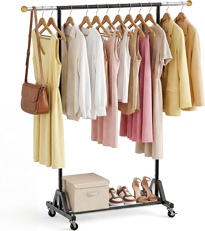 Rolling Garment Rack by HRUSGO