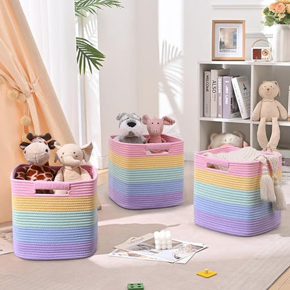 11 Inch Storage Cubes, 3 Pack Cube Storage Bins - Image 3