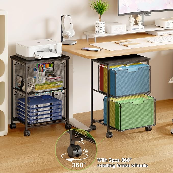 Sbanmao Letter/Legal Rolling File Cart - Image 4