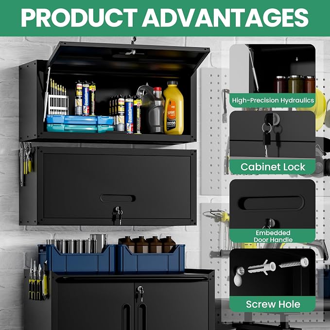 8-Piece Heavy Duty Steel Garage Cabinet System | All-in-One Modular Garage - Image 3