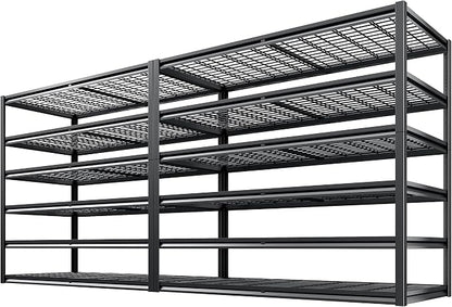 REIBII 3500LBS Garage Shelving, Adjustable Storage Shelves Heavy Duty, 6 Tier by REIBII
