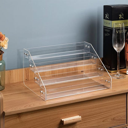Acrylic Spice Rack, Tiered Spice Rack Shelf Seasoning Organizer - Image 5