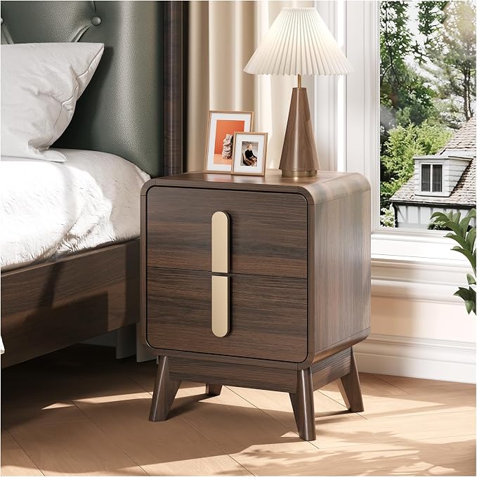 Nightstands Set of 2, Mid Century Modern Nightstand - Image 3