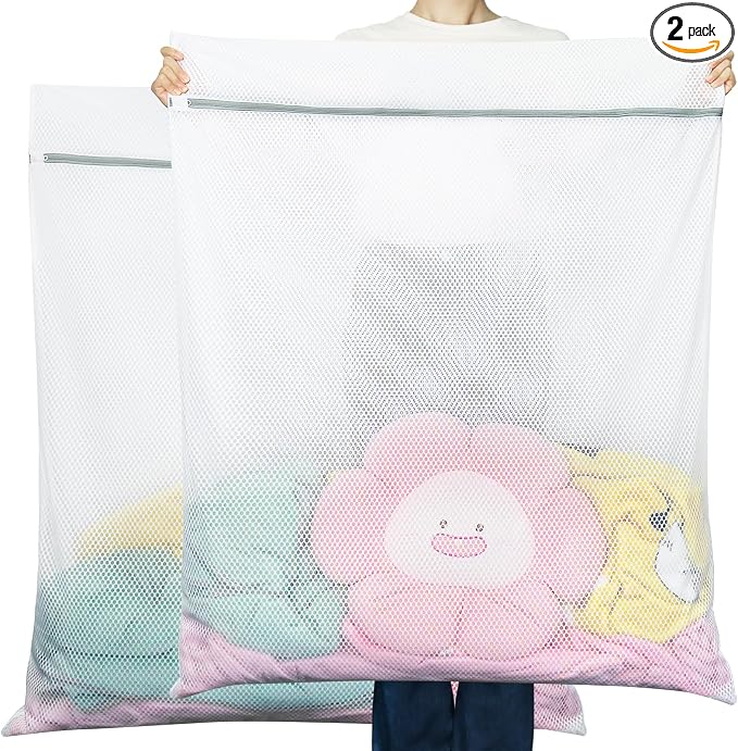Vivifying Mesh Laundry Bags, 2 Pack XXXL Extra Large Honeycomb Laundry Bags by Vivifying
