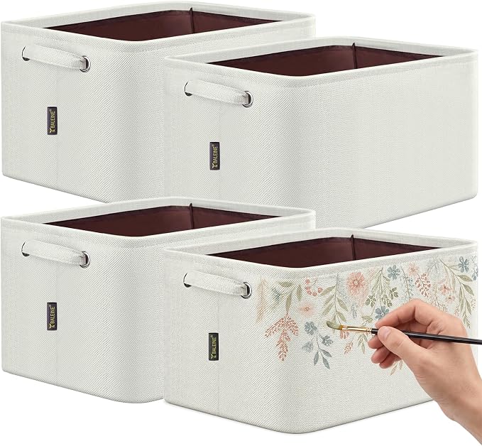 BALEINE 4 Pack Fabric Closet Storage Bins by BALEINE