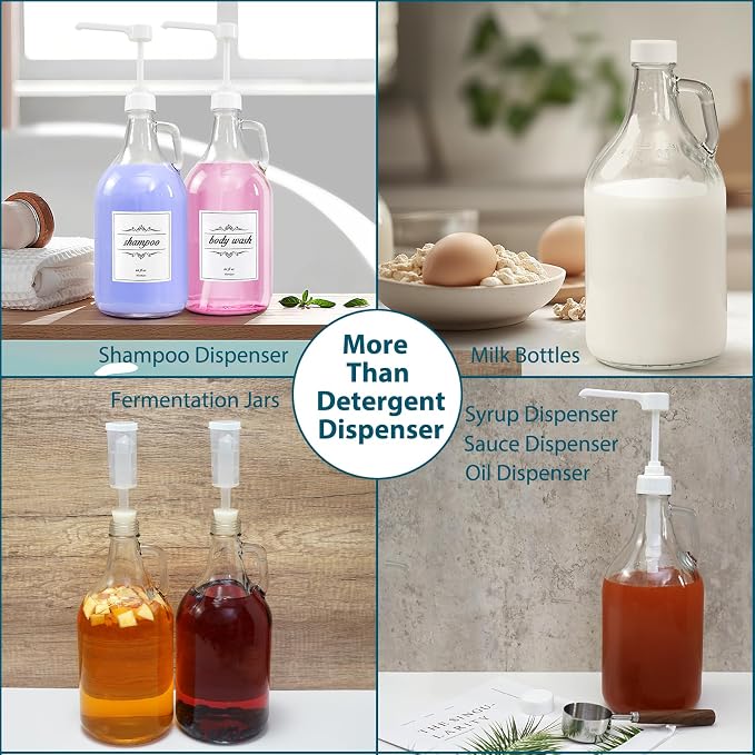 2 Pcs Glass Liquid Laundry Detergent Dispenser - Image 6