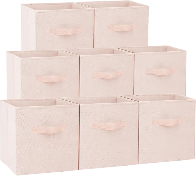 Storage Cubes - 13 Inch Heavy Duty Fabric Storage Bins by Criusia
