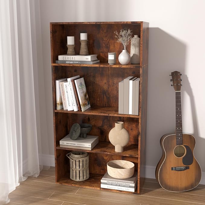 Wooden Cube Storage Organizer, Low Bookcase Storage Display Organizer) - Image 2