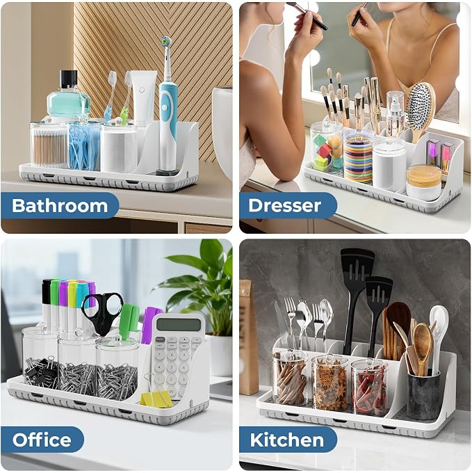 PARKMANI Bathroom Counter Organizers and Storage, Toothbrush Holders - Image 7