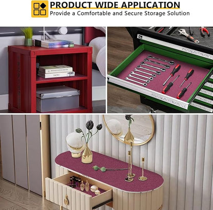 WochiTV Shelf Liner for Cabinets, Drawer Non Adhesive Non Slip Foam Mat for - Image 7