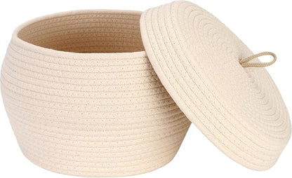 Sea Team Round Cotton Rope Storage Basket by SeaTeam