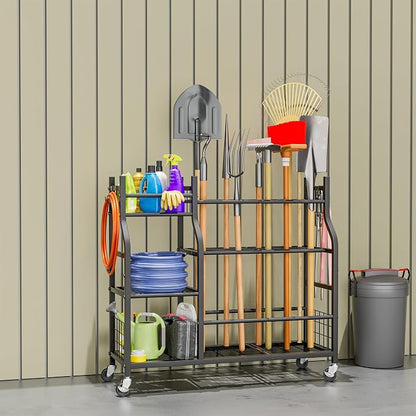 Garden Tool Organizer with Wheels - Image 2