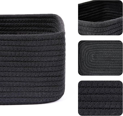 Small Storage Baskets for Organizing | Closet Organizer Bins | Shelf Toy Basket - Image 2