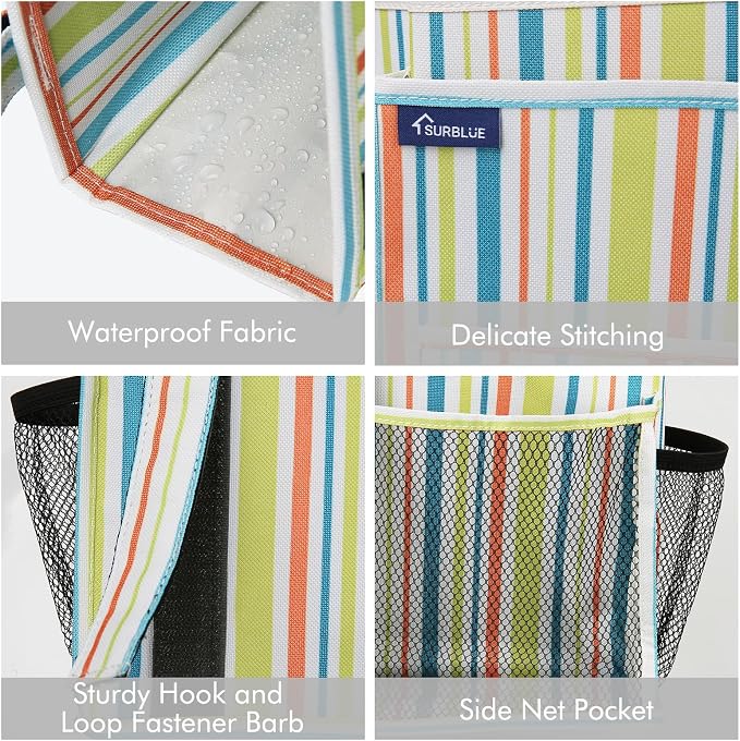 Surblue Bedside Caddy Hanging Bed Organizer Storage Bag Pocket - Image 4