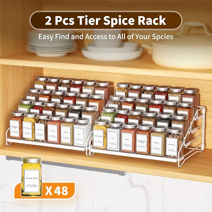 Spice Organization for Cabinet, Spice Rack Organizer, Spice Rack Organizer for - Image 6