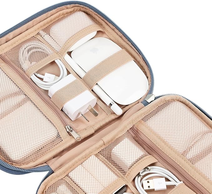 NISHEL Travel Cord Organizer Case, Tech Electronic Bag, Essentials - Image 4