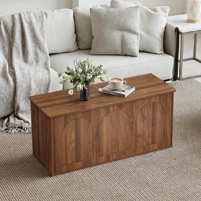 Storage Chest, Farmhouse Wooden Shoe Storage Bench - Image 8