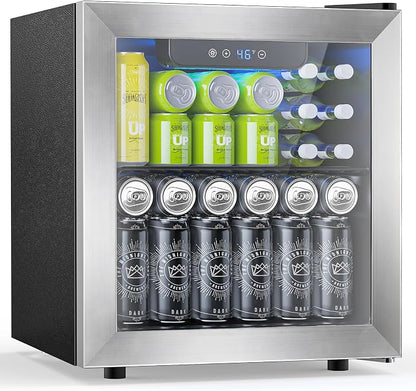 48 Can Beverage Refrigerator, 12 Bottle Wine Cooler by Electactic